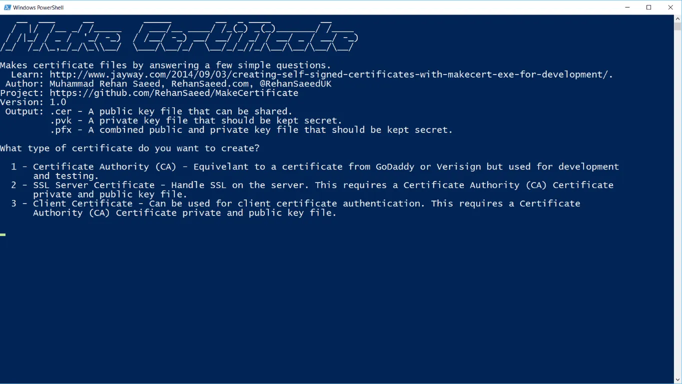 Make Certificate
