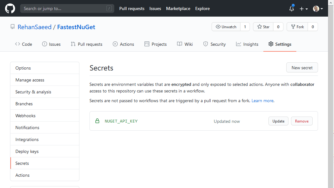 GitHub Secrets