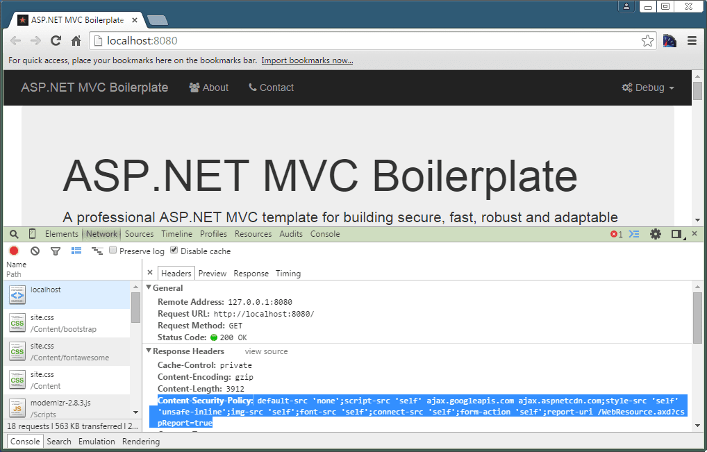 Content Security Policy HTTP Header