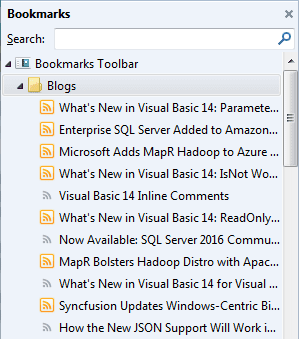 Firefox Live Bookmarks Feed