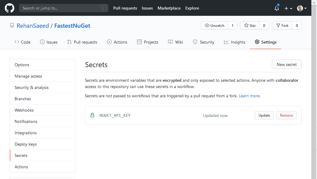 GitHub Secrets