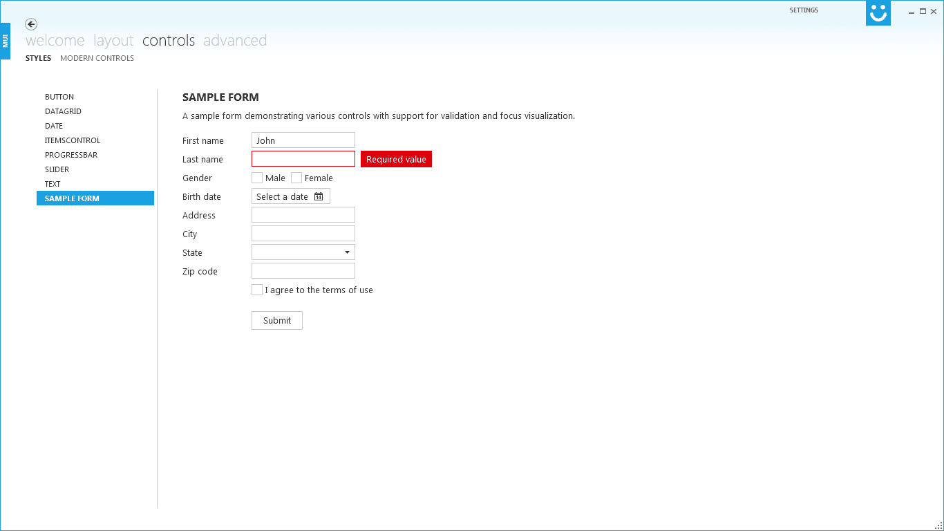 Modern UI for WPF Input Controls