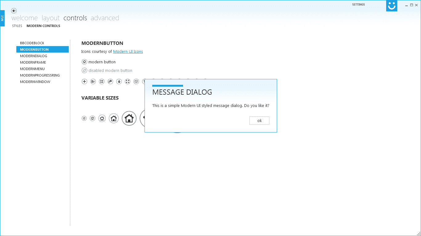 Modern UI for WPF MessageBox